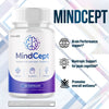 Image of (5 Pack) MindCept Nootropic All Natural Brain Supplement Mind Cept 300 Capsules