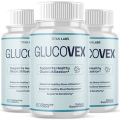 (3 Pack) Glucovex Advanced Blood Support Max Supplement Gluco Vex 180 Capsules