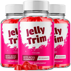 (3 Pack) Jelly Trim ACV Gummys 1000MG Advanced Jelly Trim Supplement 180 Gummies