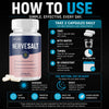 Image of (3 Pack) NerveSalt Nootropic Natural Nerve Support Formula Nerve Salt 180 Capsules