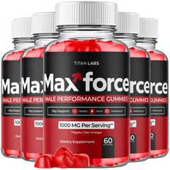 (5 Pack) Max Force Gummys Advanced Male Support Supplement MaxForce 300 Gummies