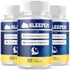 (3 Pack) Sleepem Pills Advanced Formula Brain Health Support Supplement 180 Capsules