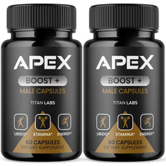 (2 Pack) Apex Boost Advanced Male Health Support Formula ApexBoost 120 Capsules
