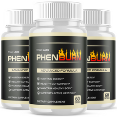 (3 Pack) PhenBurn Advanced Energy & Fitness Support Formula Phen Burn 180 Capsules