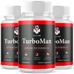 (3 Pack) TurboMan Advanced Male Health Support Supplement Turbo Man 180 Capsules