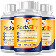 (3 Pack) SodaSlim Advanced Energy & Fitness Support Formula Soda Slim 180 Capsules