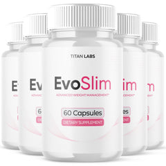 (5 Pack) EvoSlim Advanced Energy and Fitness Support Supplement Evo Slim 300 Capsules