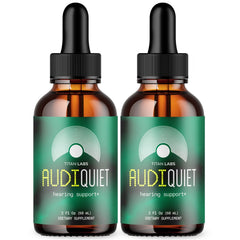 (2 Pack) Audiquiet Ear Health Support Drops Audi Quiet Supplement 60 Servings