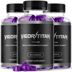 (3 Pack) Vigor Titan Gummy Advanced Male Support Formula VigorTitan 180 Gummies