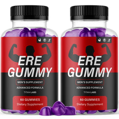 (2 Pack) Ere Gummy Advanced Male Health Support Supplement Ere Gums 120 Gummies