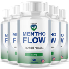 (5 Pack) Mentho Flow Advanced Energy & Wellness Formula MenthoFlow 300 Capsules
