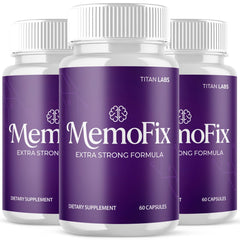 (3 Pack) MemoFix Advanced All Natural Brain Health Support Memo Fix 180 Capsules