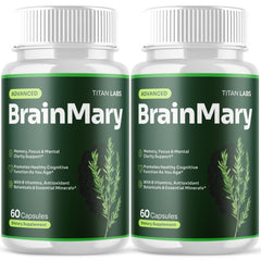 (2 Pack) BrainMary Advanced Natural Brain Support Formula Brain Mary 120 Capsule