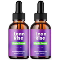 (2 Pack) Lean Rise Drops Natural Health & Fitness Formula LeanRise 60 Servings