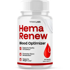 Hema Renew Pills Advanced Blood Health Support Supplement HemaRenew 60 Capsules