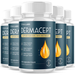 (5 Pack) Dermacept Advanced Healthy Skin Support Supplement Derma Cept 300 Capsules