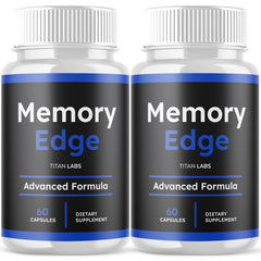 (2 Pack) Memory Edge Nootropic Natural Brain Supplement MemoryEdge 120 Capsules