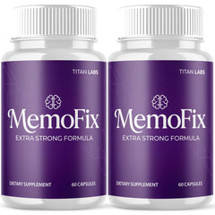 (2 Pack) MemoFix Advanced All Natural Brain Health Support Memo Fix 120 Capsules