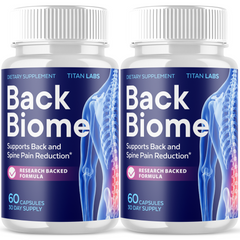 (2 Pack) Back Biome Advanced Probiotic Support Spine & Joints Relief 120 Capsule