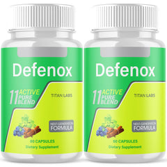 (2 Pack) Defenox Advanced Energy & Fitness Support Formula Defe Nox 120 Capsules