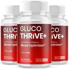 (3 Pack) Gluco Thrive Advanced Blood Health Support Vitamin GlucoThrive 180 Capsules