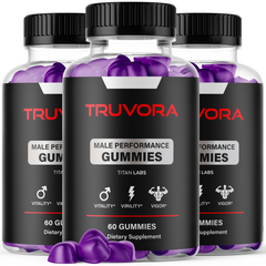 (3 Pack) Truvora Gummy Advanced Male Health Support Formula Tru vora 180 Gummies