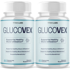 (2 Pack) Glucovex Advanced Blood Support Max Supplement Gluco Vex 120 Capsules