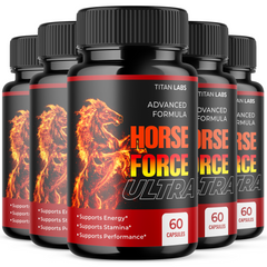(5 Pack) Horse Force Ultra Advanced Male Support Vitamin HorseForceUltra 300 Capsules