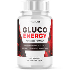 Gluco Energy Advanced Blood Health Support Supplement GlucoEnergy 60 Capsules