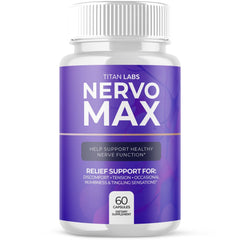 (1 Pack) Nervo Max Nootropic Natural Nerve Support Formula NervoMax 60 Capsules