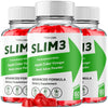 Image of (3 Pack) Slim 3 ACV Gummys 1000MG Advanced Slim Three Supplement 180 Gummies