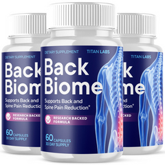 (3 Pack) Back Biome Advanced Probiotic Support Spine & Joints Relief 180 Capsules