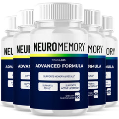 (5 Pack) NeuroMemory Nootropic Brain Health Support Supplement Neuro Memory 300 Capsules