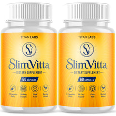 (2 Pack) Slim Vitta Advanced Energy & Fitness Support Formula SlimVitta 120 Capsules