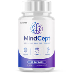 (1 Pack) MindCept Nootropic All Natural Brain Supplement Mind Cept 60 Capsules