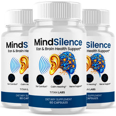 (3 Pack) MindSilence Nootropic Brain Health Support Supplement Mind Silence 180 Capsules