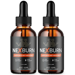 (2 Pack) NexBurn Drops Natural Health & Fitness Supplement Nex Burn 60 Servings
