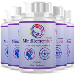 Mind Remember Nootropic Natural Brain Health Support MindRemember 300 Capsules