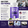 Image of (3 Pack) Nervo Max Nootropic Natural Nerve Support Formula NervoMax 180 Capsules