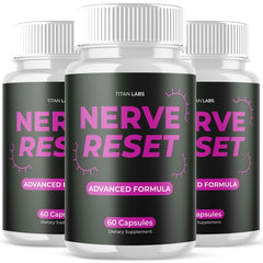 (3 Pack) Nerve Reset Nootropic Nerve Support Supplement NerveReset 180 Capsules