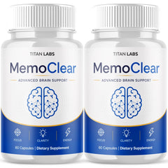 (2 Pack) MemoClear Advanced All Natural Brain Health Support Memo Clear 120 Capsules