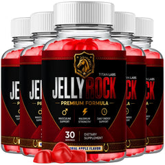 (5 Pack) Jelly Rock Gummys Advanced Male Health Support Supplement JellyRock 300 Gummies