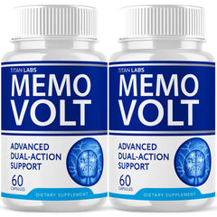 Memo Volt Nootropic Natural Brain Health Support Supplement MemoVolt 120 Capsule