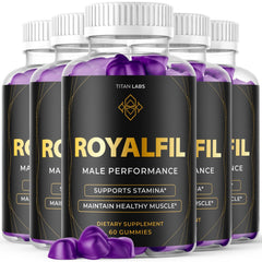 (5 Pack) Royalfil ACV Gummys Male Health Support Formula Royal Fil 300 Gummies