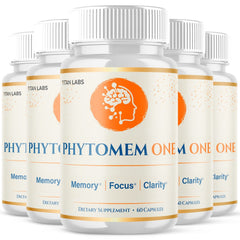 (5 Pack) Phytomem One Advanced Nootropic Brain Supplement PhytomemOne 300 Capsules