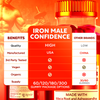 Image of (2 Pack) Iron Male Confidence Men's, Iron Booster Gummies Supplement 120 Gummies