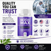 Image of (1 Pack) Nervo Max Nootropic Natural Nerve Support Formula NervoMax 60 Capsules