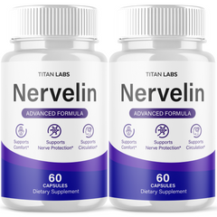 (2 Pack) Nervelin Advanced Nootropic Nerve Health Support Formula Nerve Lin 120 Capsules