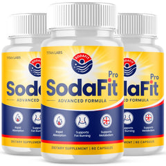 (3 Pack) SodaFit Advanced Energy and Fitness Support Supplement Soda Fit 180 Capsules