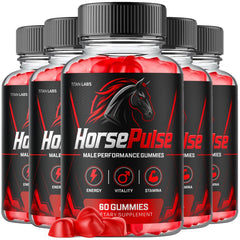 (5 Pack) Horse Pulse Gummys Advanced Male Health Support HorsePulse 300 Gummies
